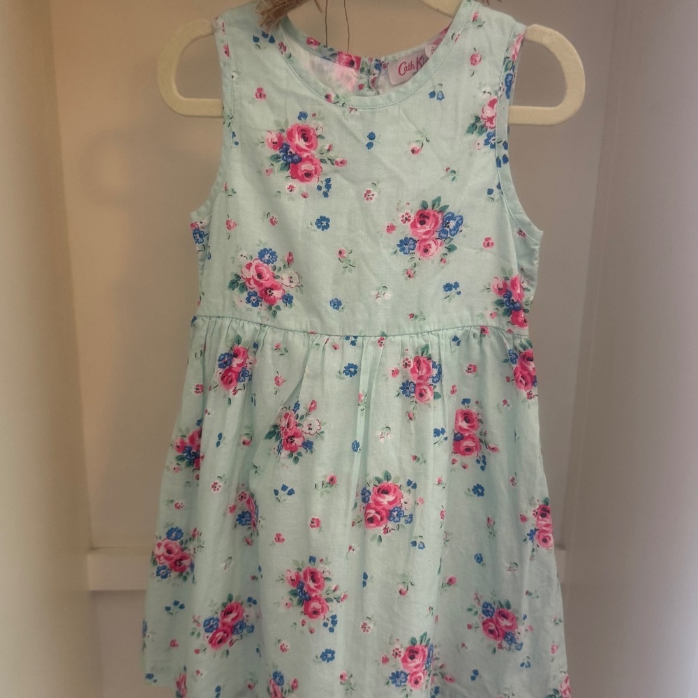 Cath Kidston Mint Floral Dress, girls size 2-3